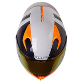 Casco Shaft 526sp Evo Narkan Gris Naranja Visor Iridium Rojo